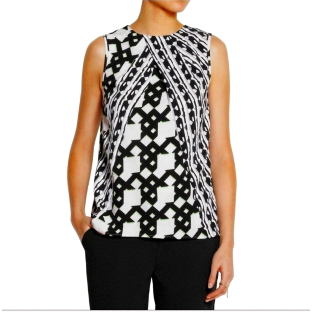 Peter Pilotto for Target Geometric Sleeveless Blouse XS NWOT - Picture 1 of 9